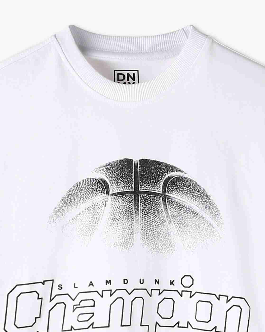 YB DNMX | Boys Champion Print Oversized Round-Neck T-Shirt|2