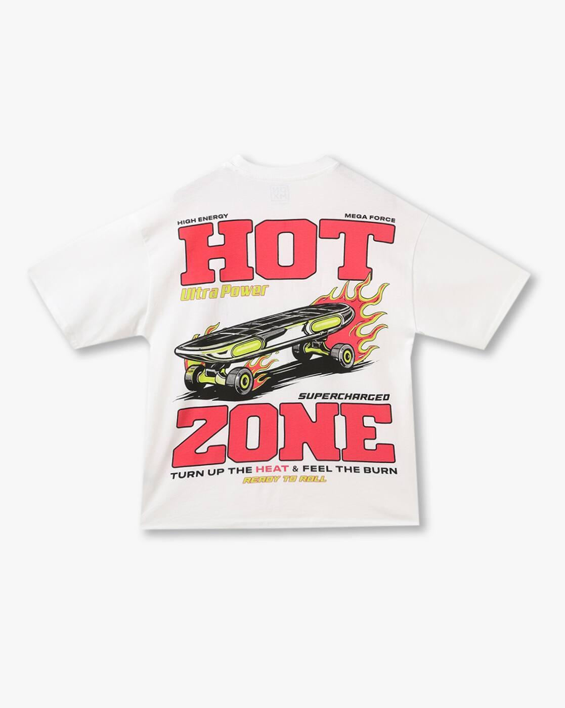 YB DNMX | Boys Typographic Print Oversized Round-Neck T-Shirt|1