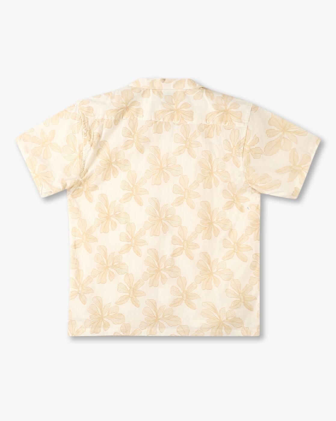 YB DNMX | Boys All-Over Floral Print Boxy Fit Cotton Shirt|1