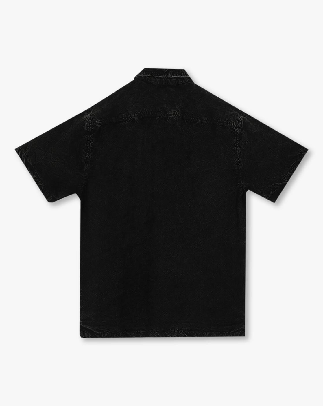 YB DNMX | Boys Washed Boxy Fit Cotton Shirt|1
