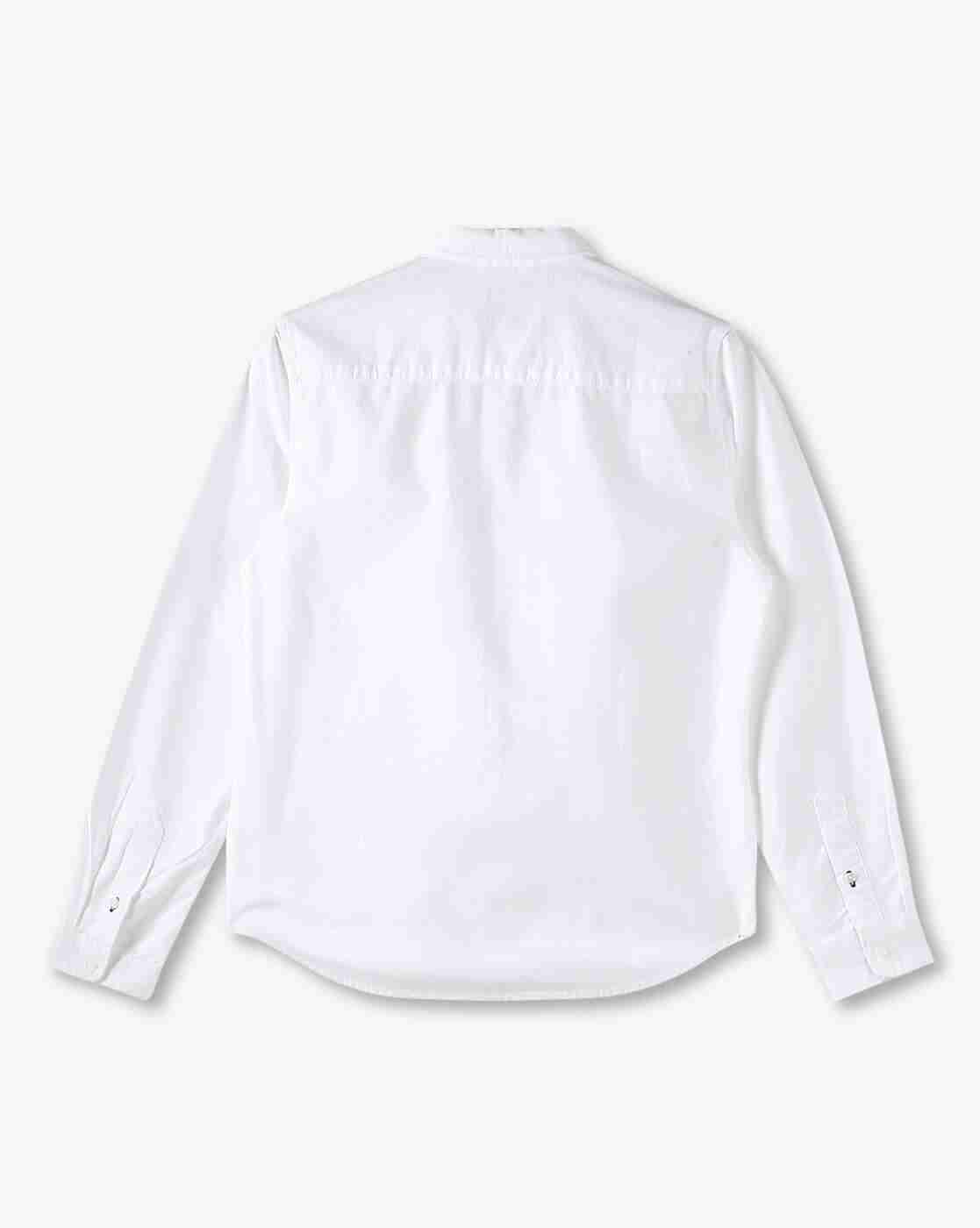 YB DNMX | Boys Slim Fit Cotton Shirt with Patch Pocket|1
