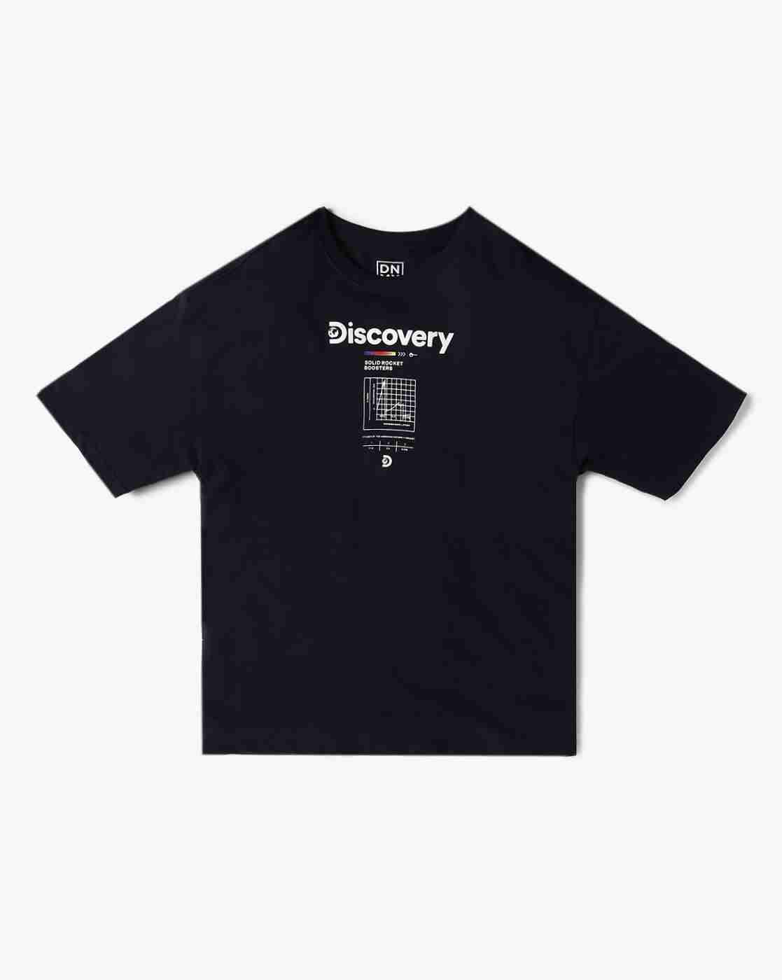 YB DNMX | Boys Graphic Print Oversized Round-Neck T-Shirt|0