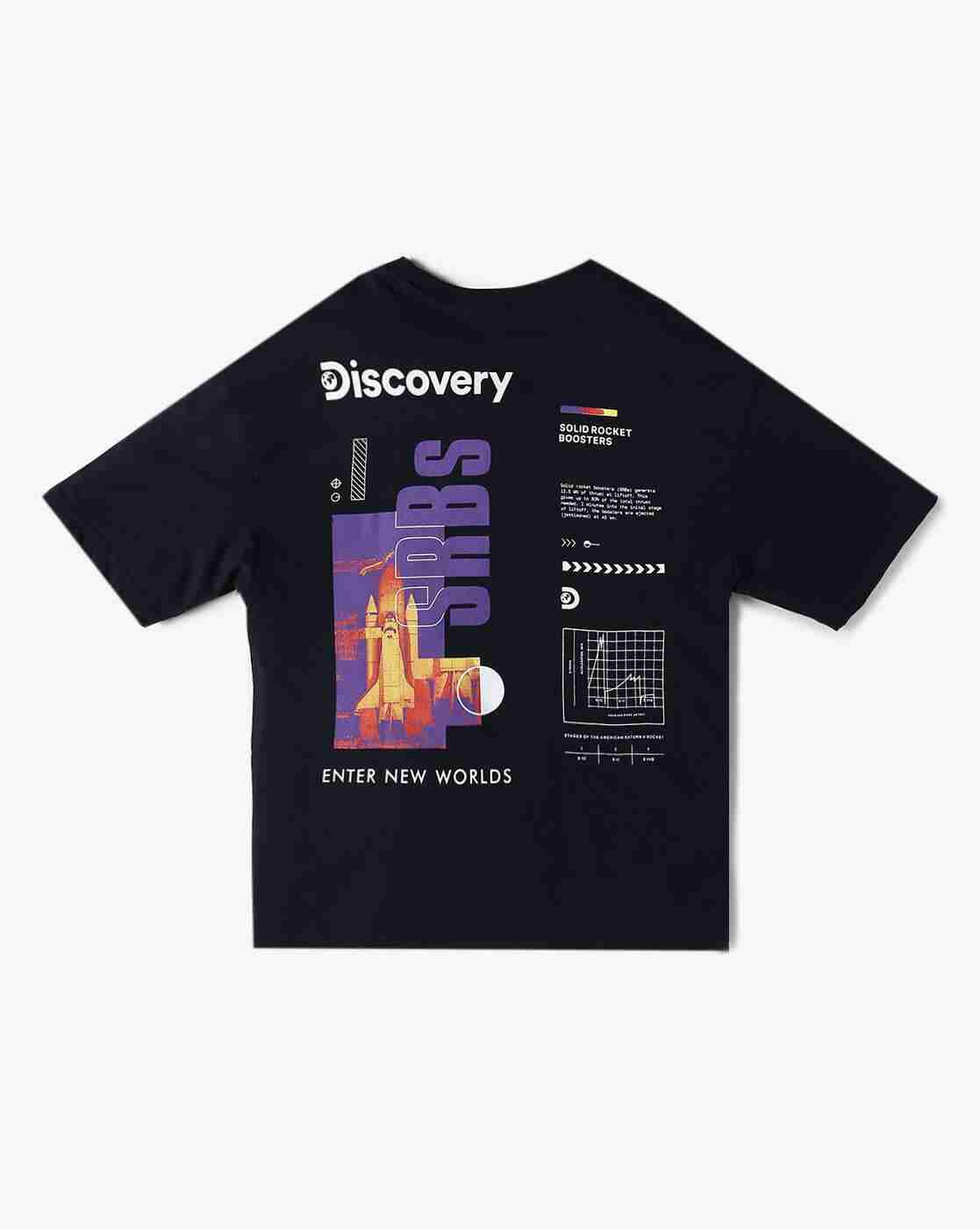 YB DNMX | Boys Graphic Print Oversized Round-Neck T-Shirt|1