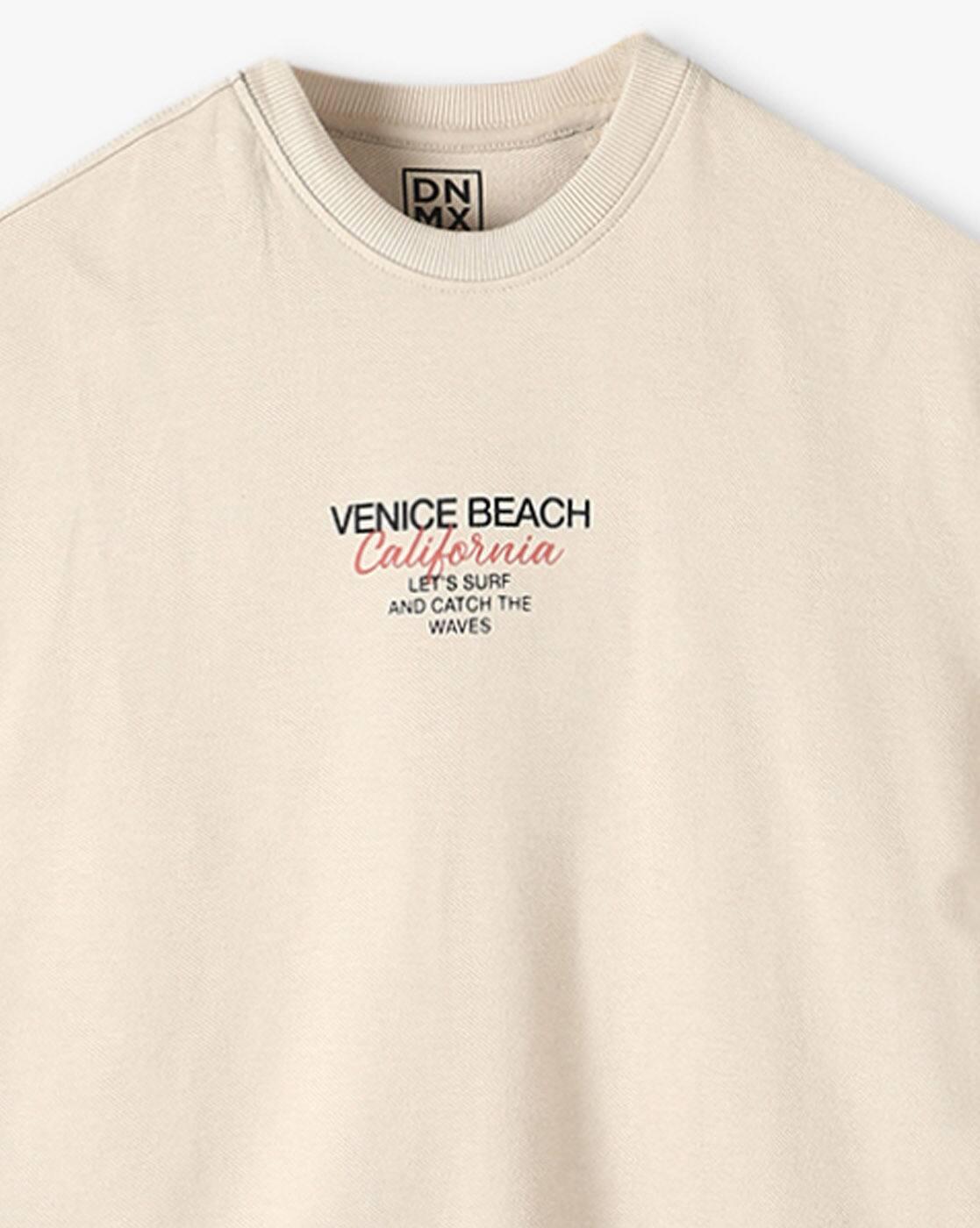 YB DNMX | Boys Graphic Print Oversized Round-Neck T-Shirt|2