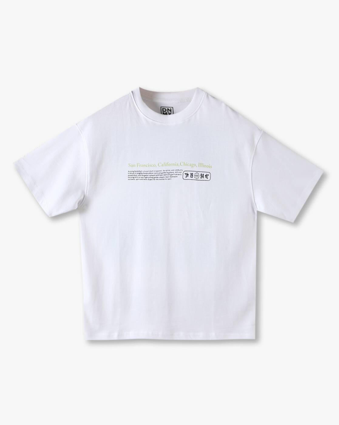 YB DNMX | Boys Graphic Print Oversized Round-Neck T-Shirt|0