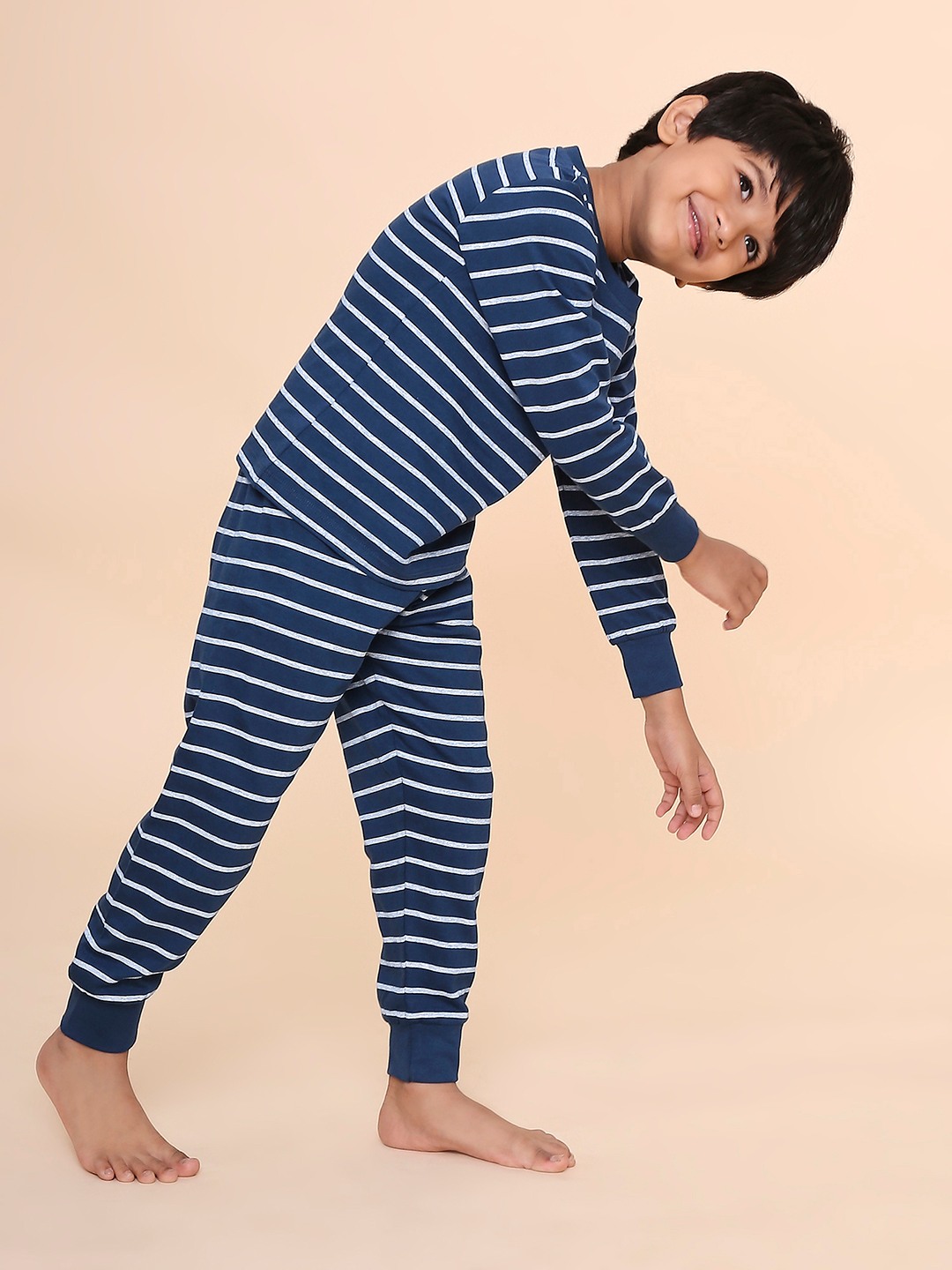 Boys- 2 piece printed cotton jogger lounge set