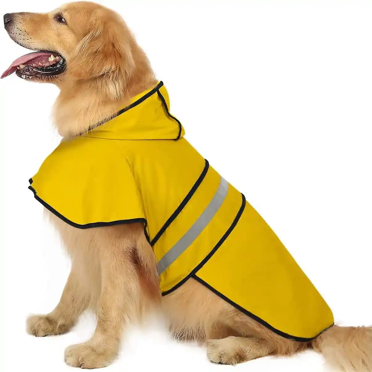 Pawsindia Raincoat for Dogs, Yellow