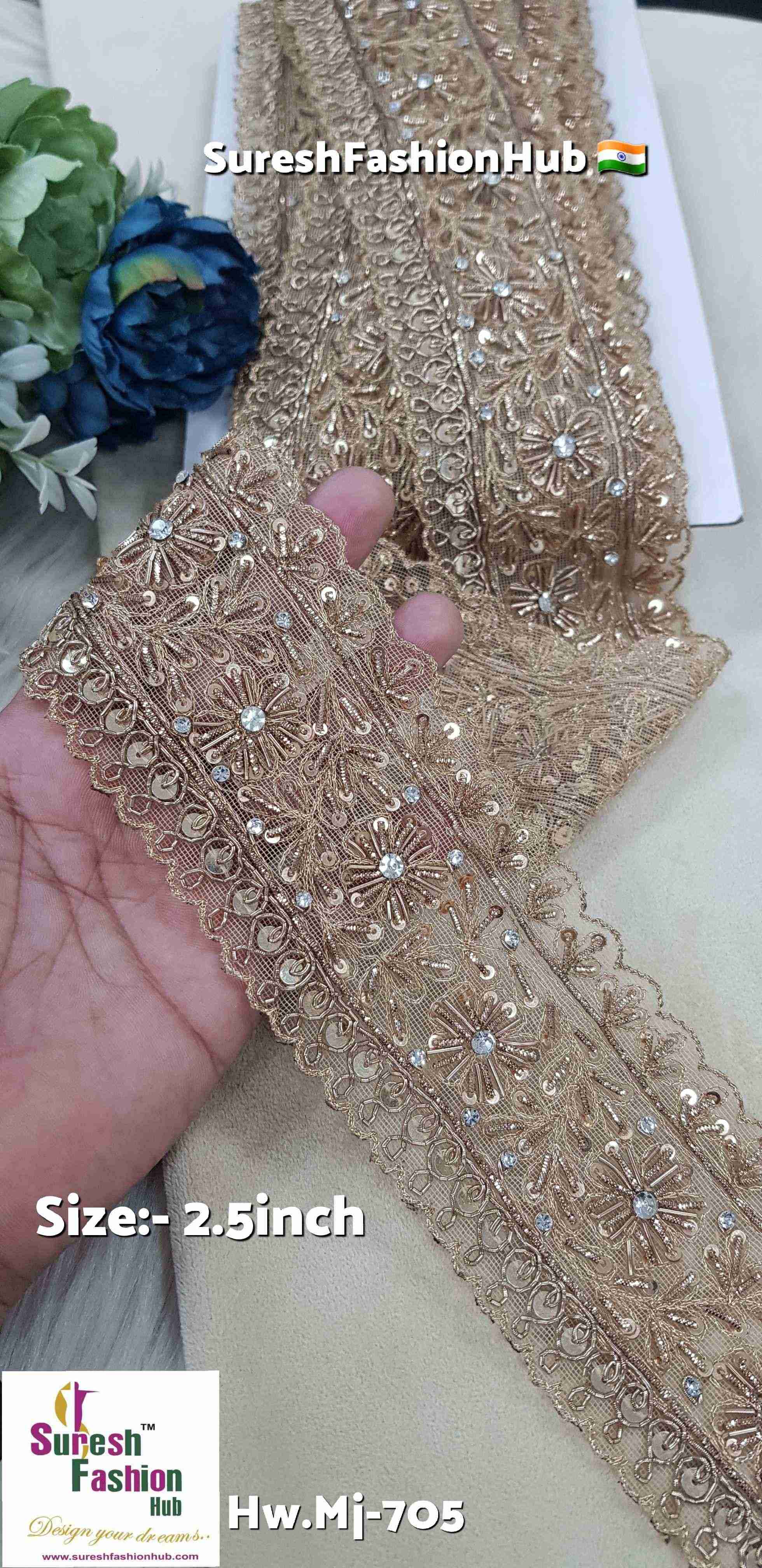 Matt Handmade-Sided Scallop Cutwork Lace
