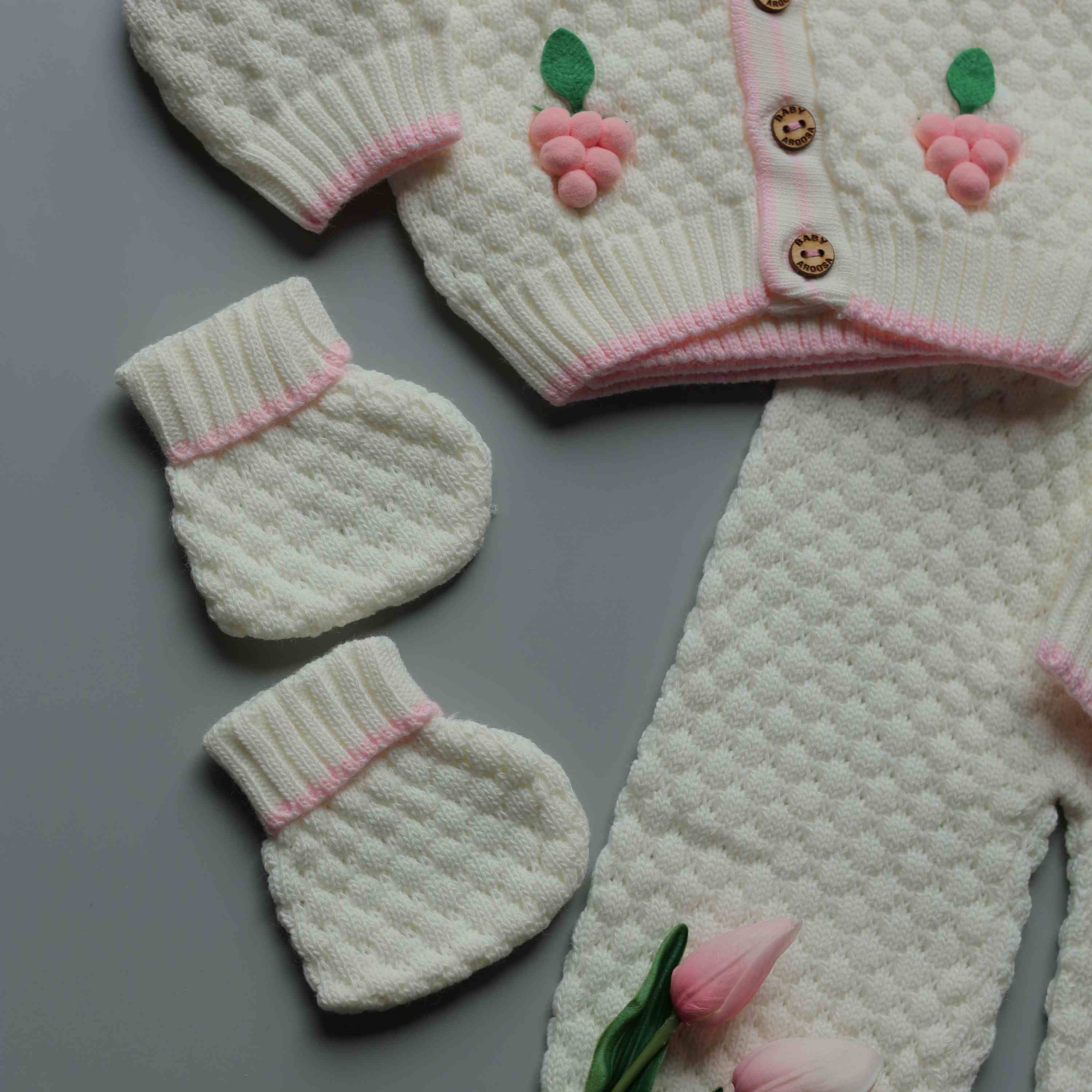 Grape Blossom Romper Set(5 PCs Set)