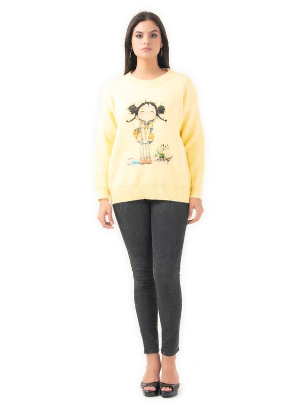 Albion Women Winter Yellow Sweaters