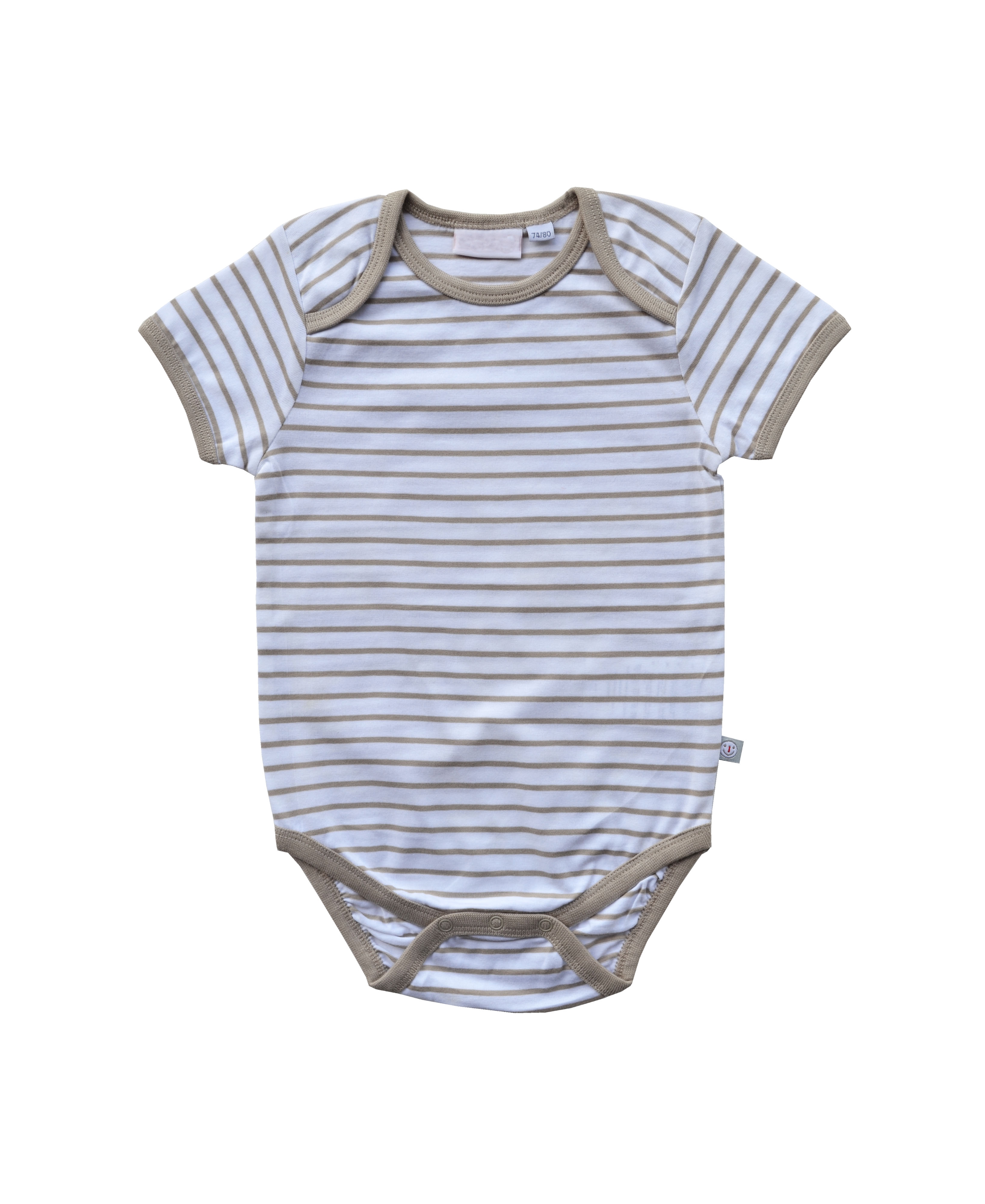 Babeez | Brown / White Stripe  Bodysuit (100% Cotton Jersey ) undefined