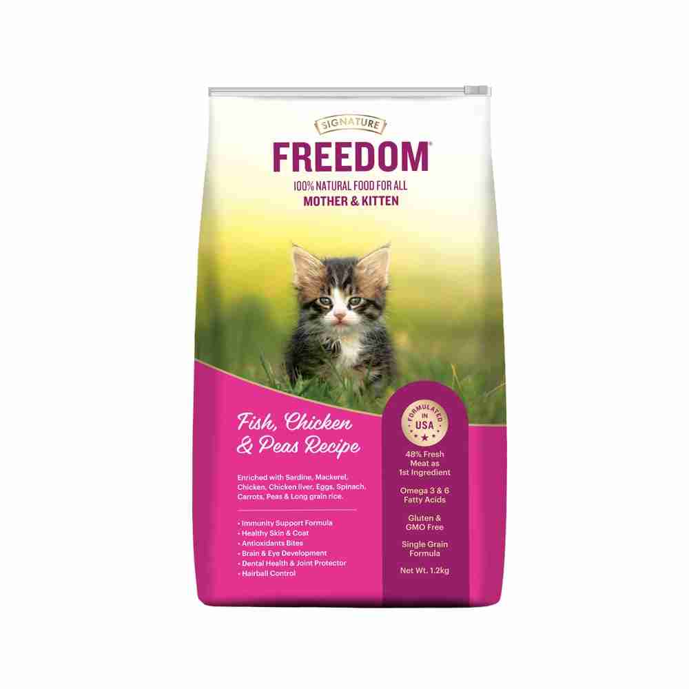 Freedom Fish, Chicken and Peas Recipe Kitten Dry Cat Food, 1.2 kg