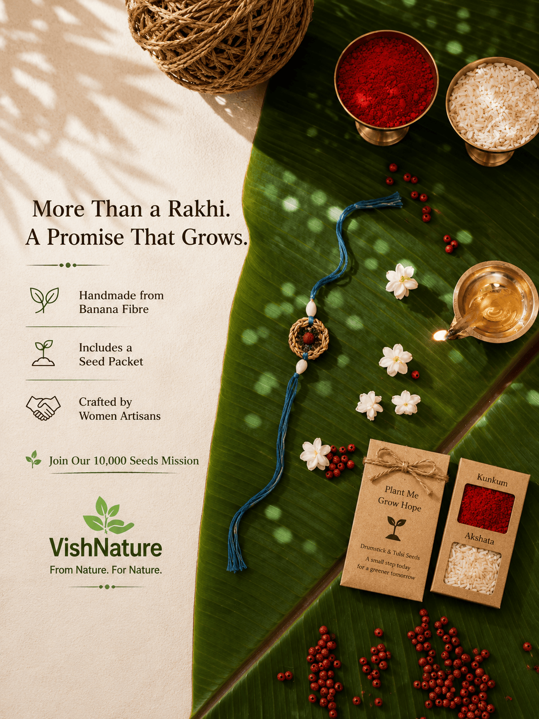 Evergreen Rakhi (Chia Seed Rakhi)