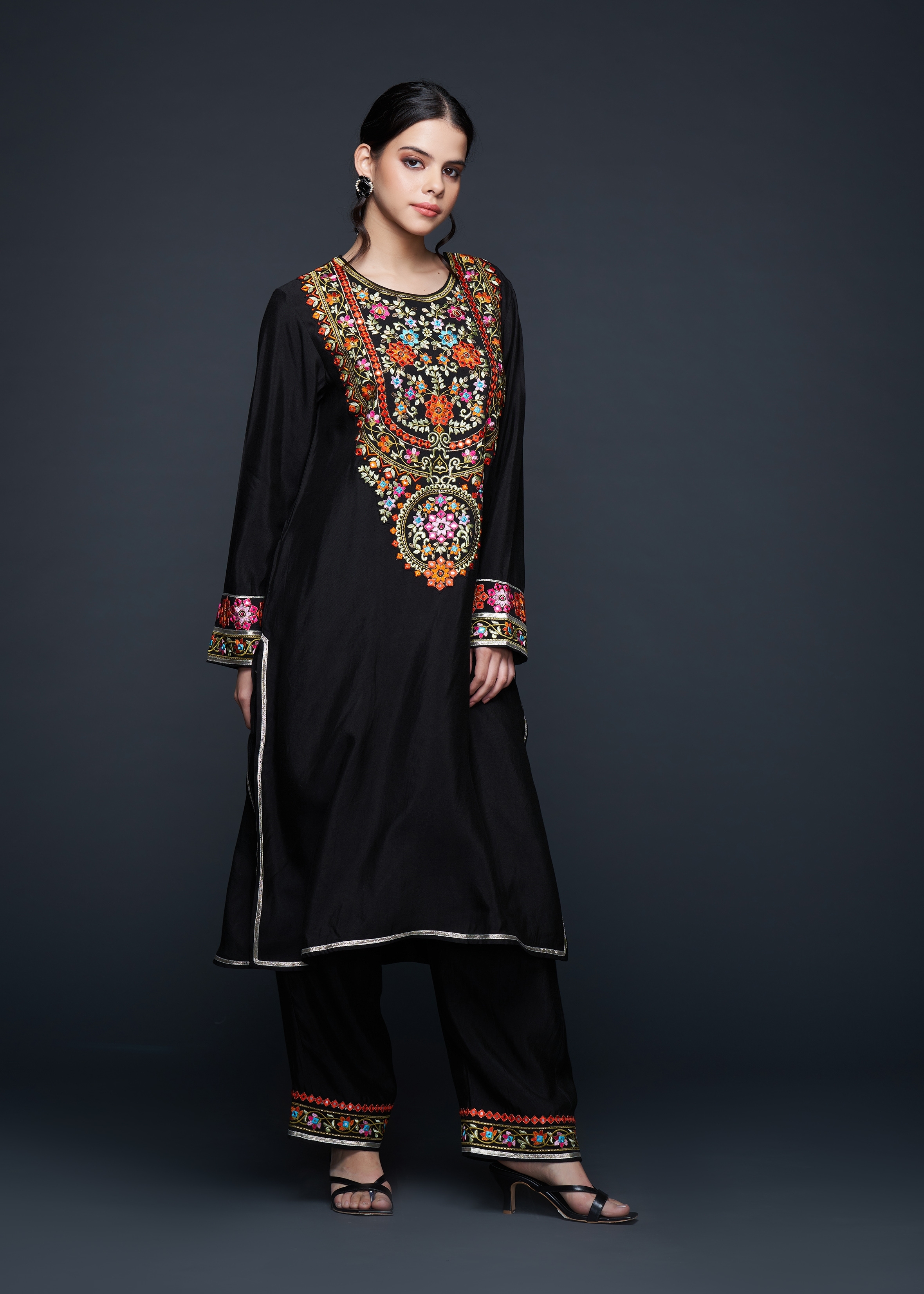 Black Zoya Kurta