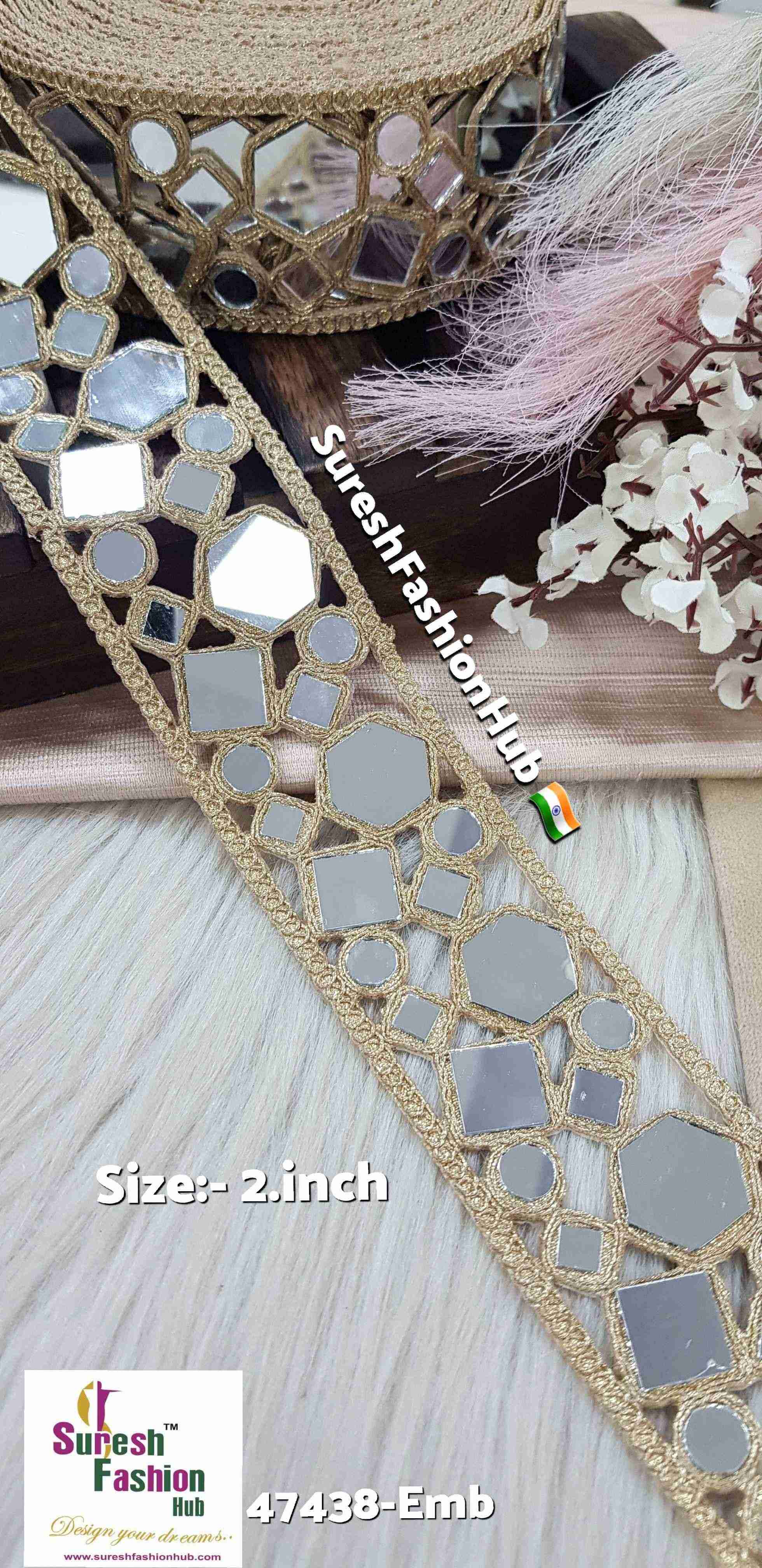 Regal Hexa Pearl Geometric Mirror Lace