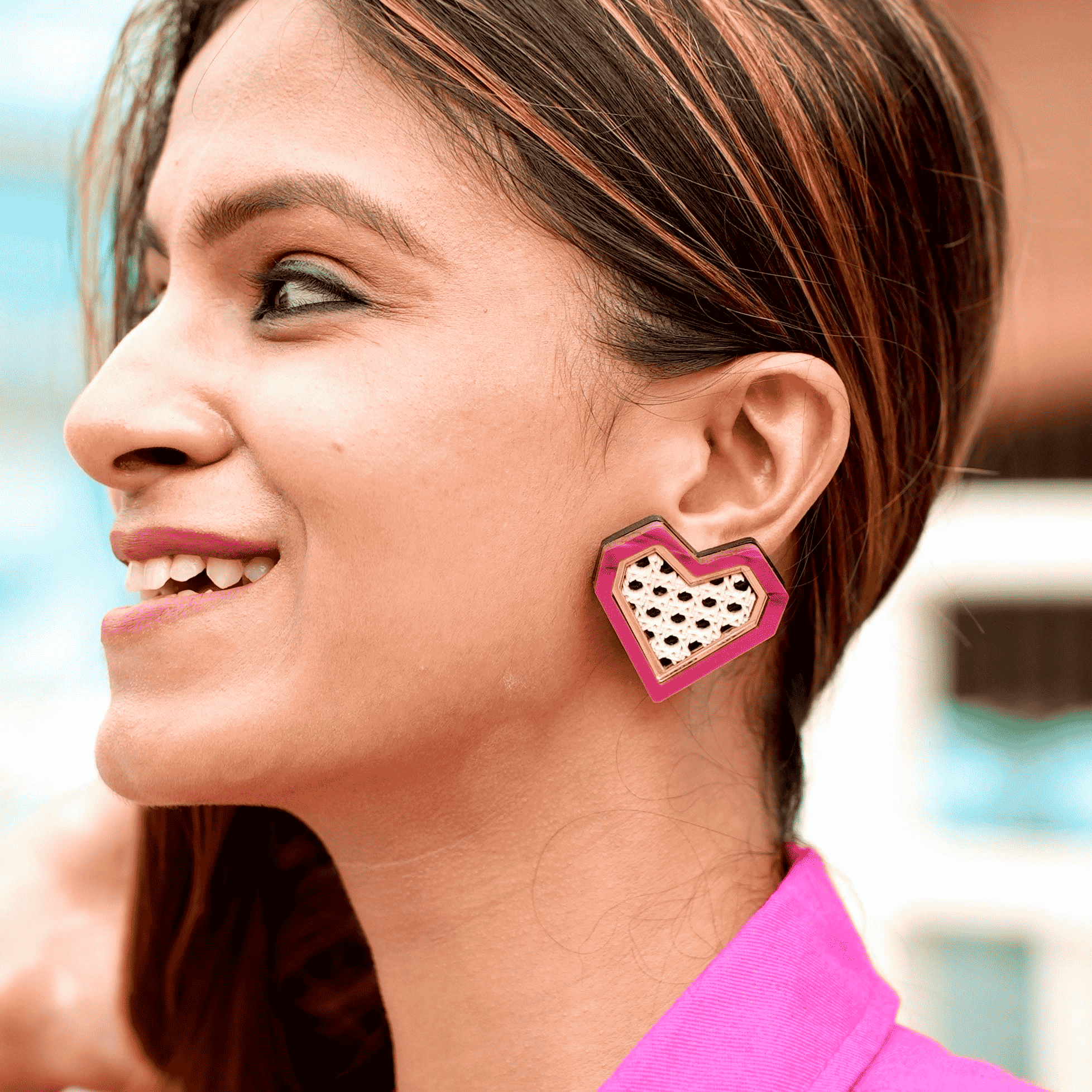 The Rattan Heartbeats Studs