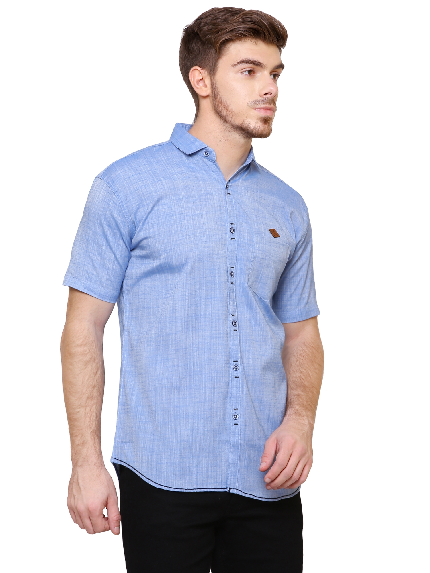 Kuons Avenue | Kuons Avenue Men's Linen Half Sleeves Casual Shirt-KACLHS1127 5