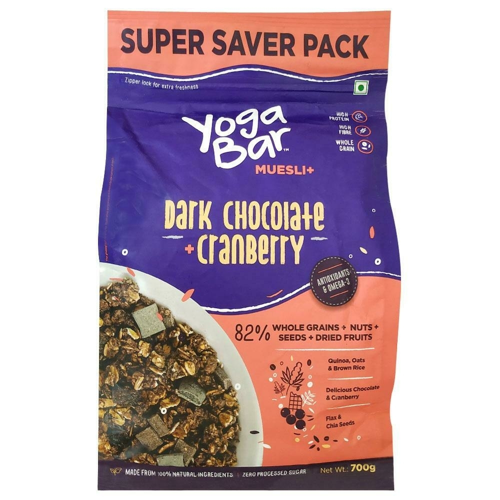 Yoga Bar Dark Chocolate + Cranberry Muesli 700 G