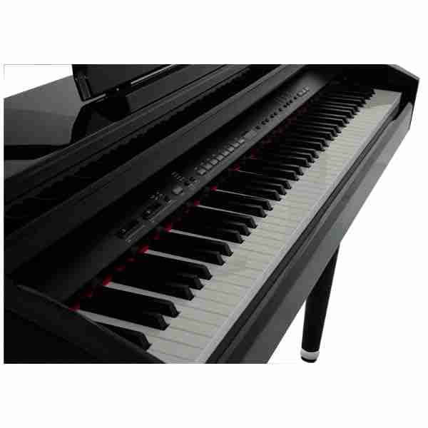 Yorx G3 Digital Grand Piano with 88 Hammer Action Keys and Bench, Black 2