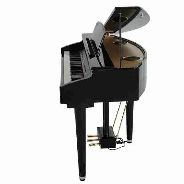 Yorx G3 Digital Grand Piano with 88 Hammer Action Keys and Bench, Black 3