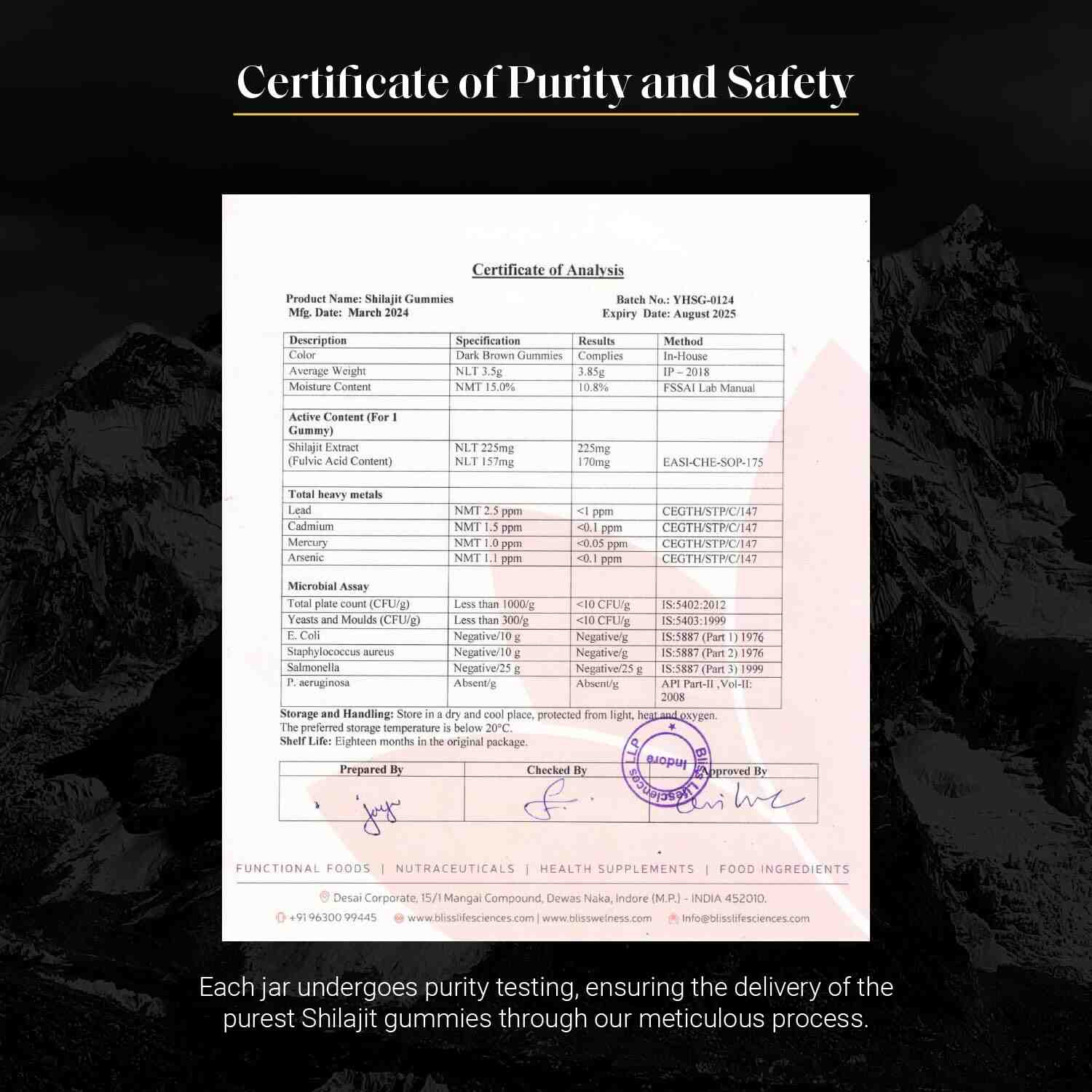 YourHappyLife | Pure Himalayan Shilajit Gummies | Pack of 1 | 60 Gummies