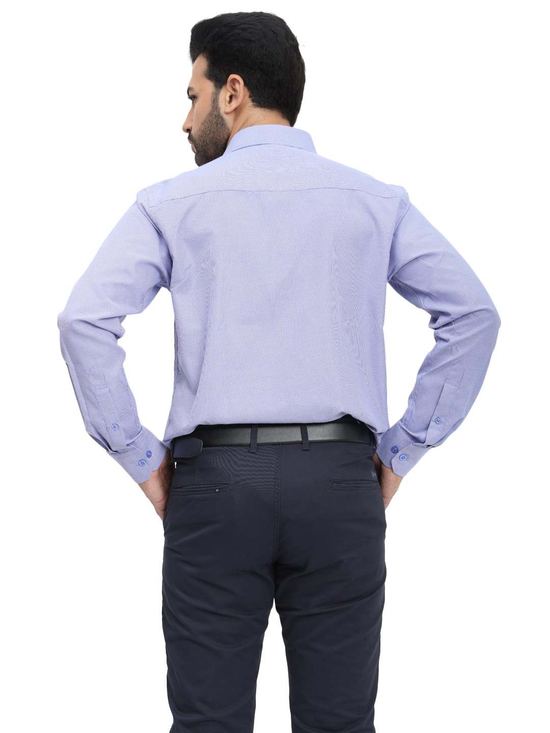 D'cot by Donear Men's Blue Polycotton Formal Shirts