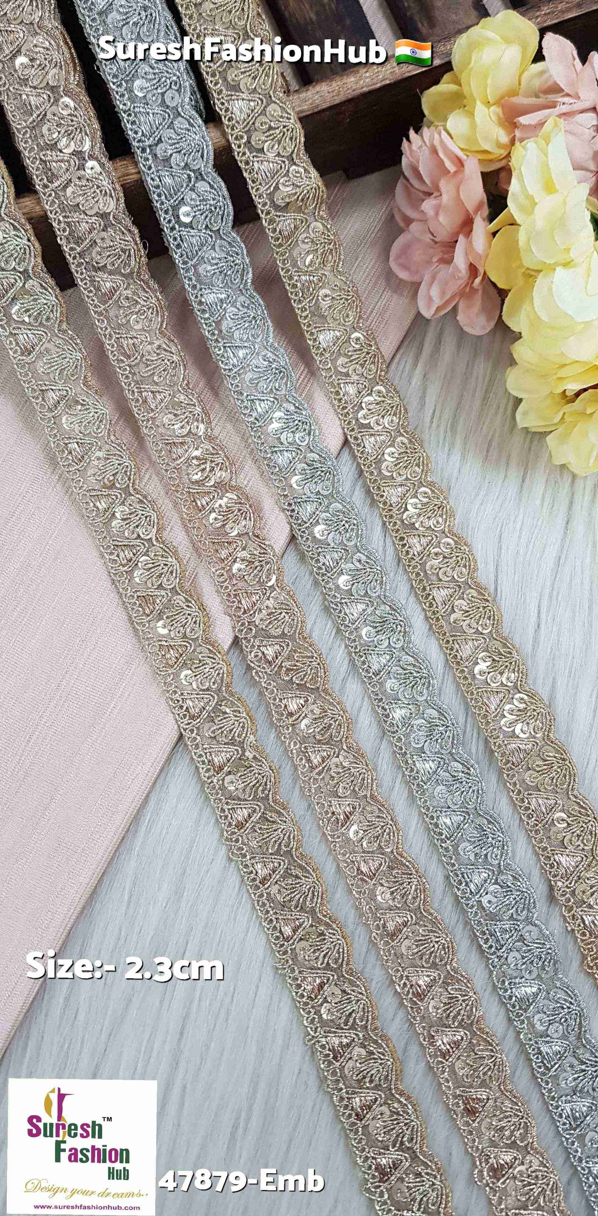 Rose Pink Graceful Scallop Lace