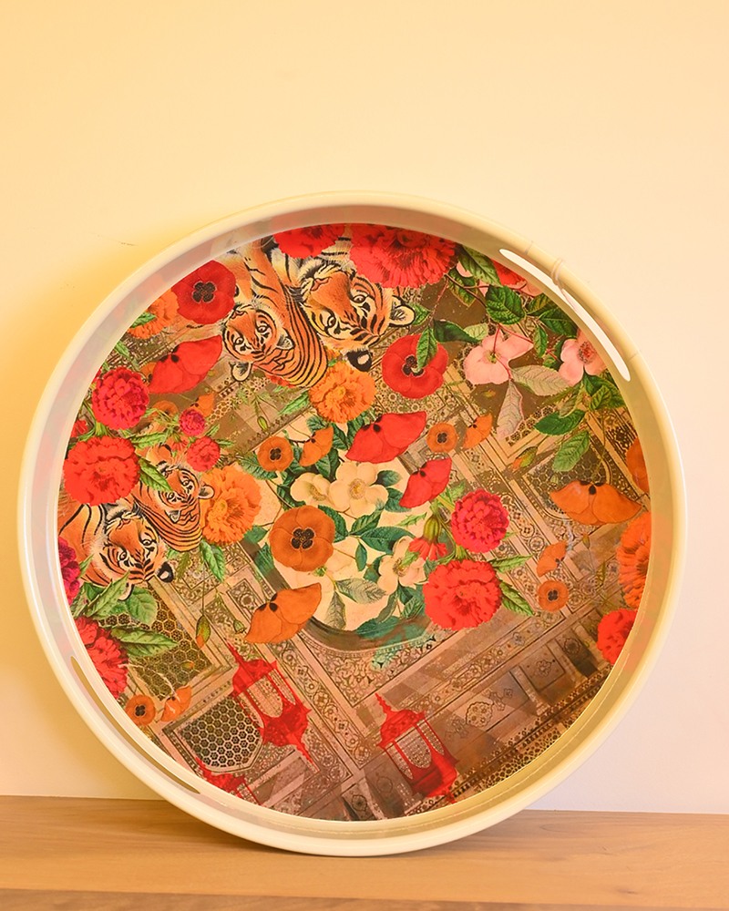 Designer Showpiece Table Metal Plate (Set of 3)