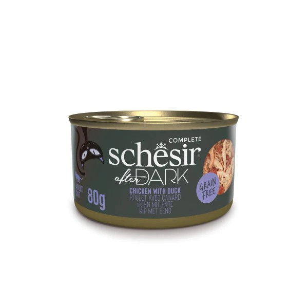 Schesir After Dark Wholefood Adult Cat Chicken & Duck, 80g