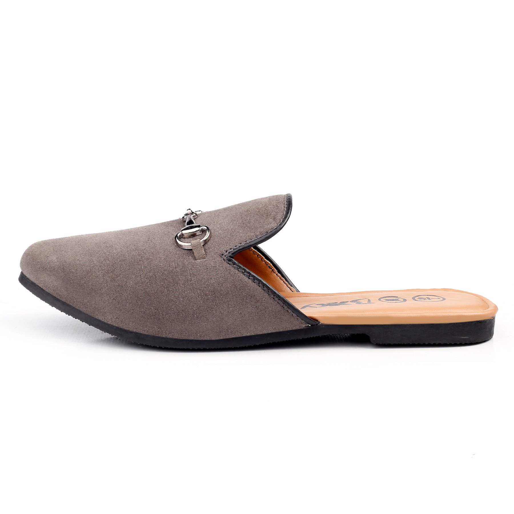 Yuvrato Baxi Men's Grey Synthetic Material Slip-on, Mules and Loafers