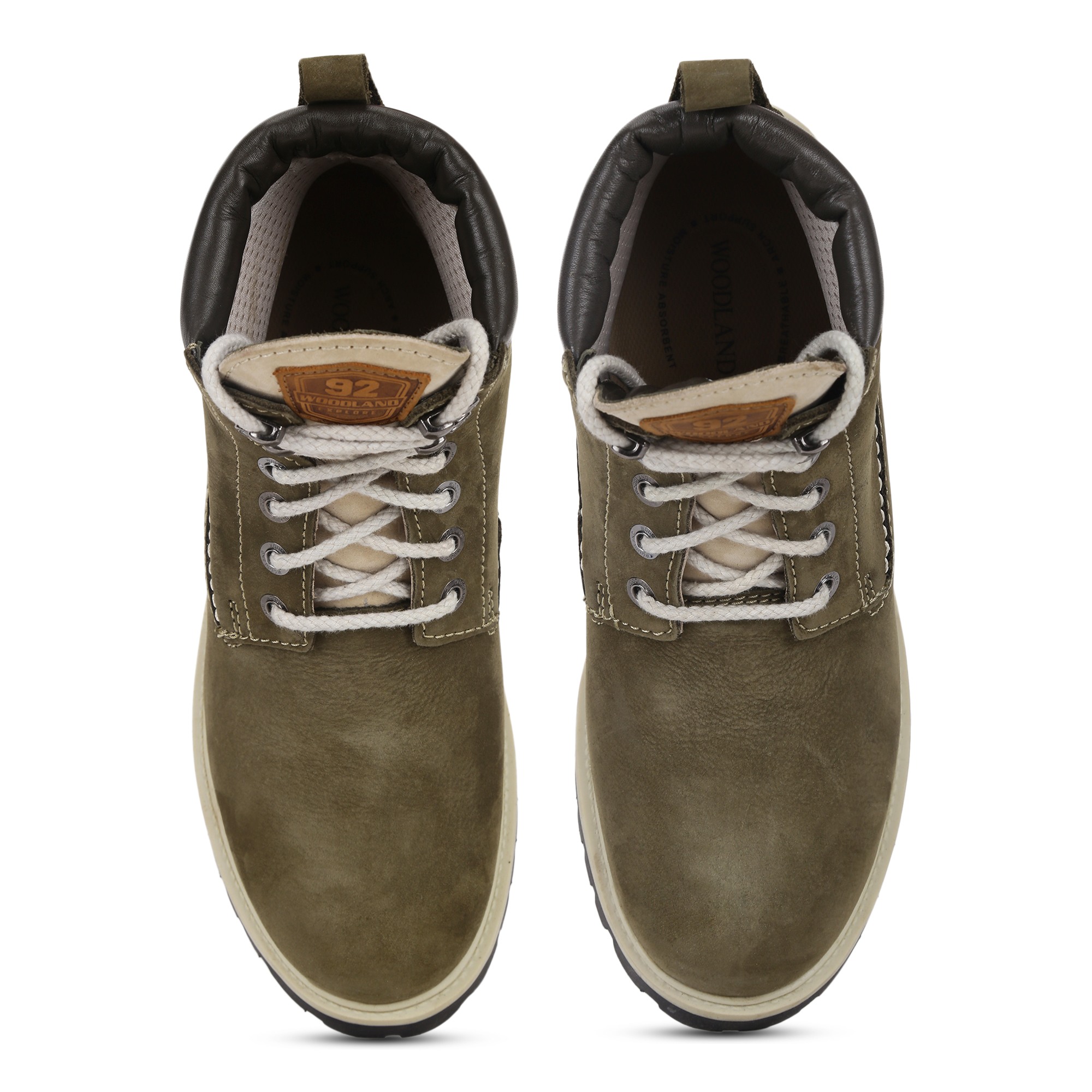 Olive green high ankle boot for men