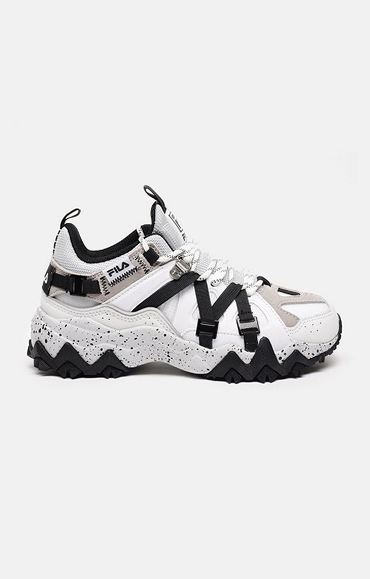 Women's White PU Casual Lace-ups