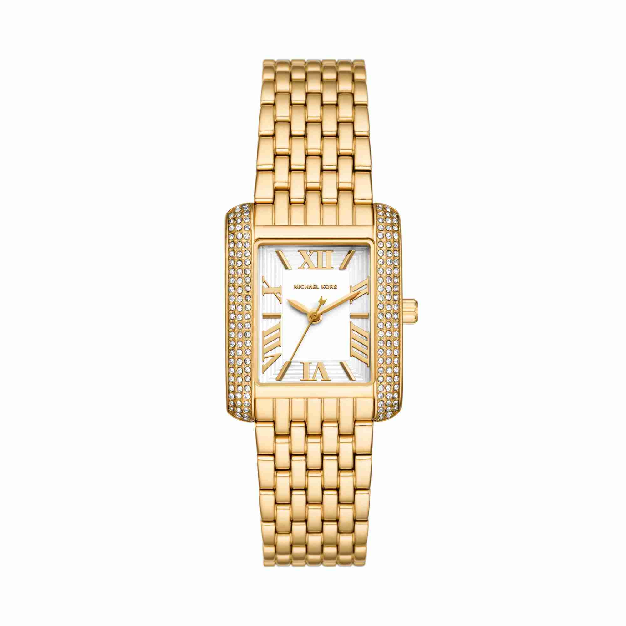 Michael Kors Petite Emery Pavé Gold-Tone Watch
