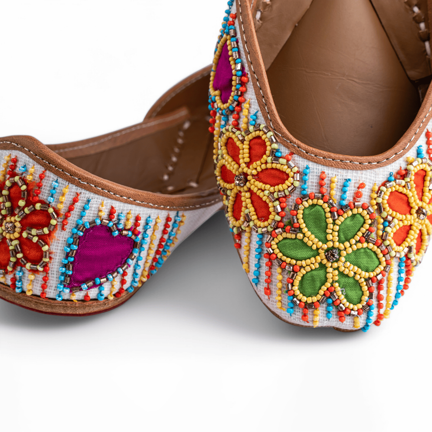 Women  Multicoloured Beaded Jutti