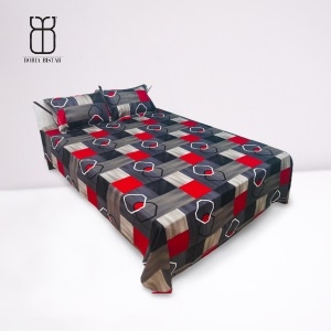 Boria Bistar | Boria Bistar 100% Cotton Procian Printed Double Bedsheet with 2 Pillowcovers