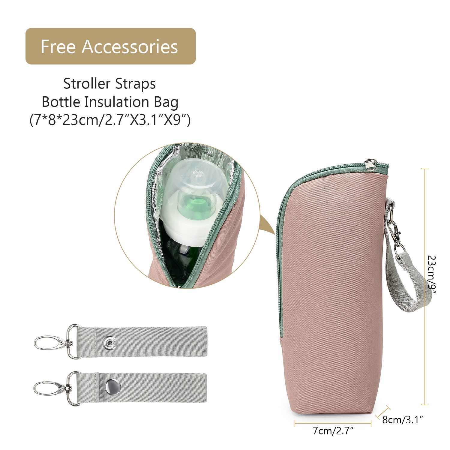 Blush and Breeze Quilted Diaper Bag