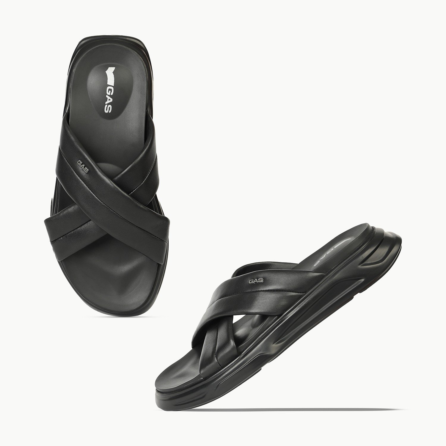Men’s Black Core Crossover Sandals