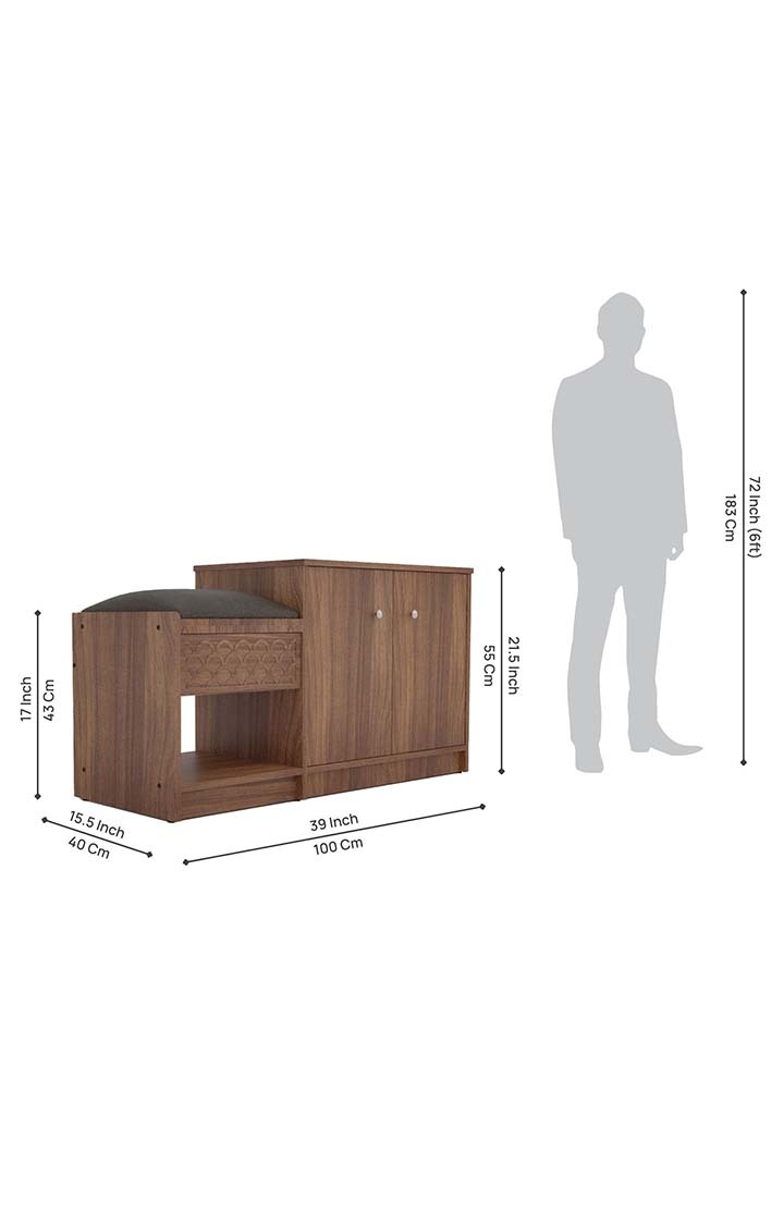 Kiraro Shoe Rack | Space Organizer - Brown