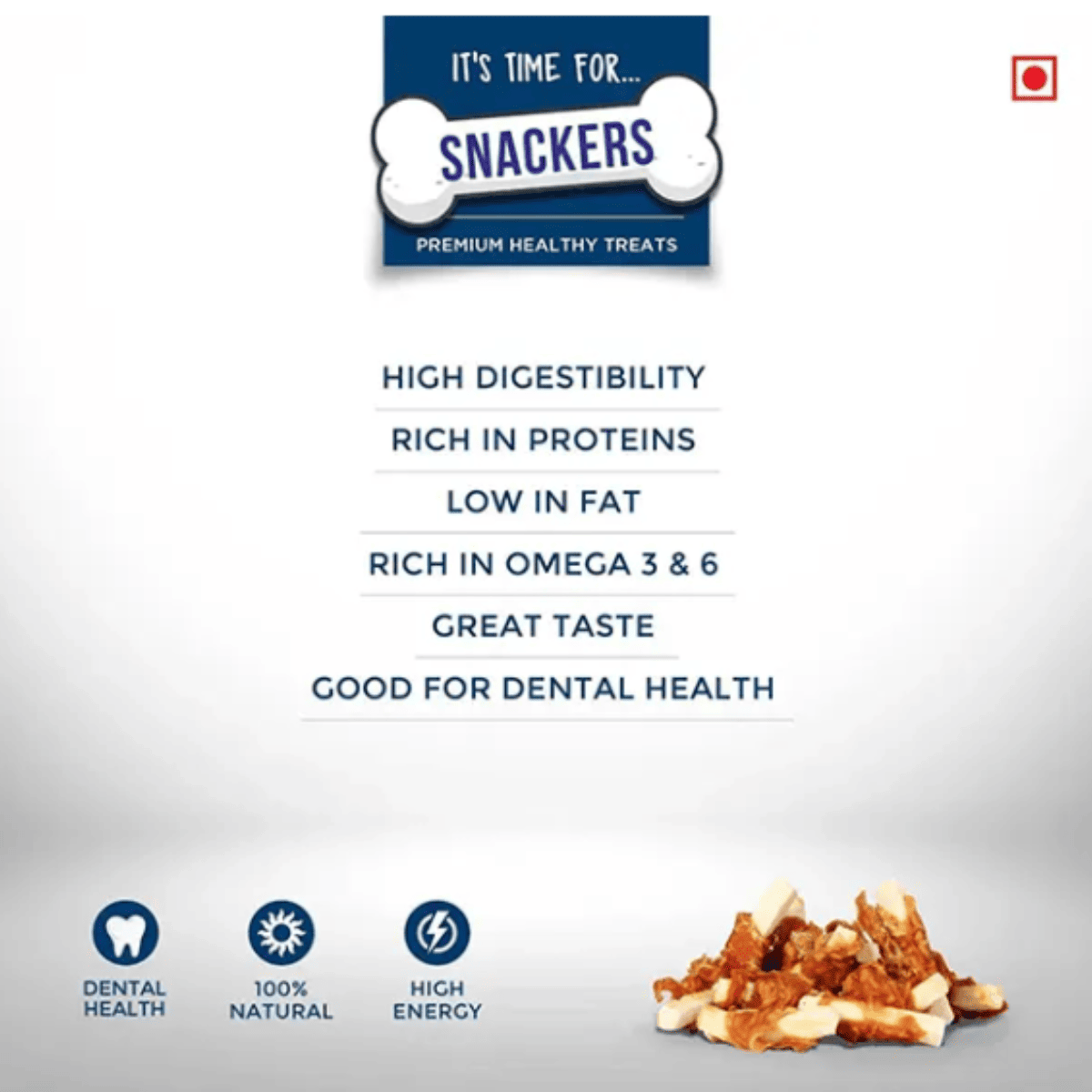 Snackers Cheese Stick with Chicken Dog Treats - 70g