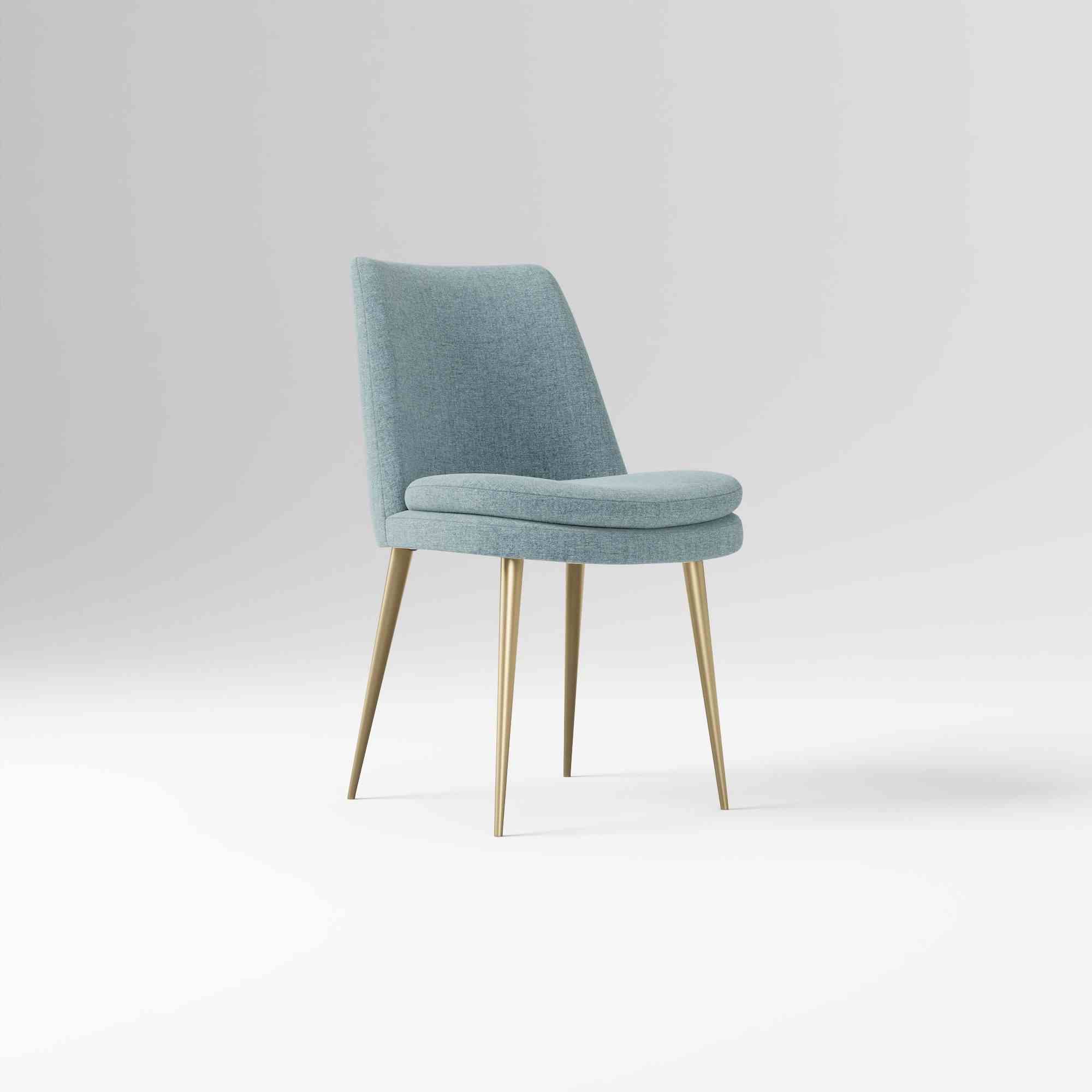 west elm | Finley Low-Back Upholstered Dining Chair, Set of 2