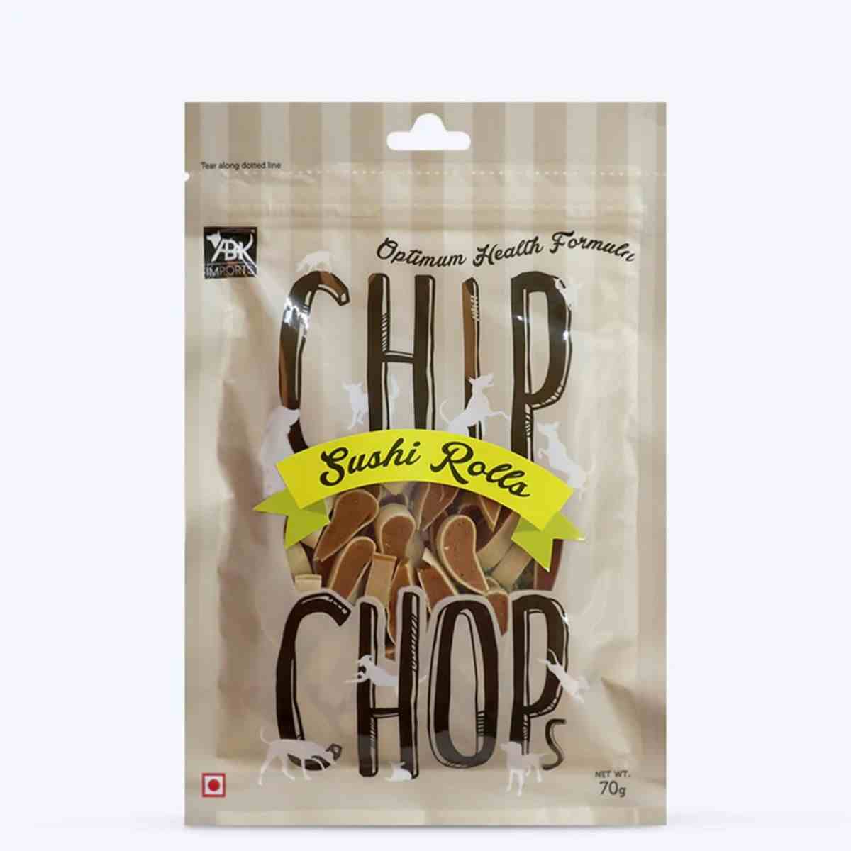 Chip Chops Sushi Rolls Dog Treat - 70gm