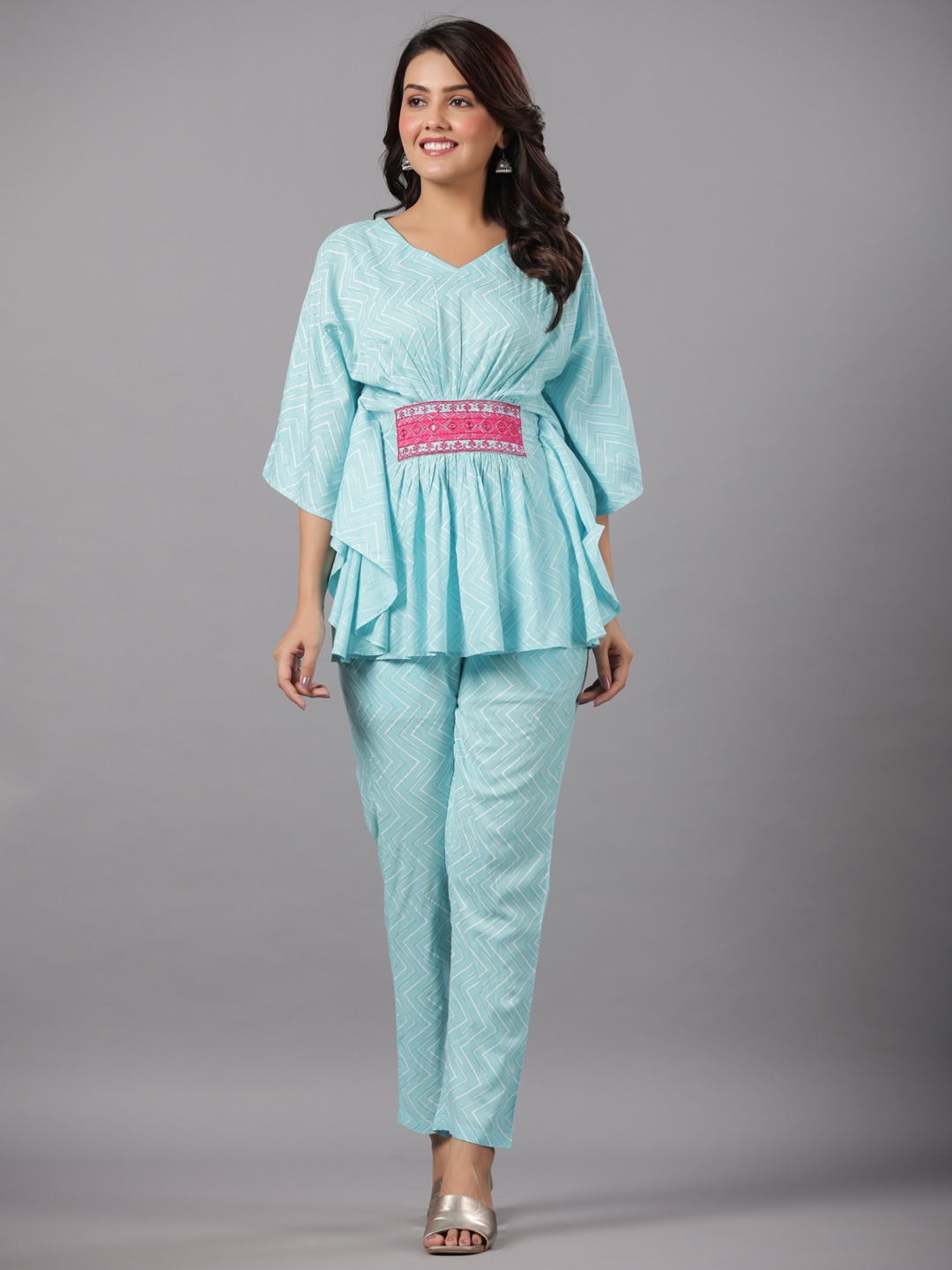 Top Printed Silk Kaftan Pants Two Piece Silk Dress – Silk kaftan