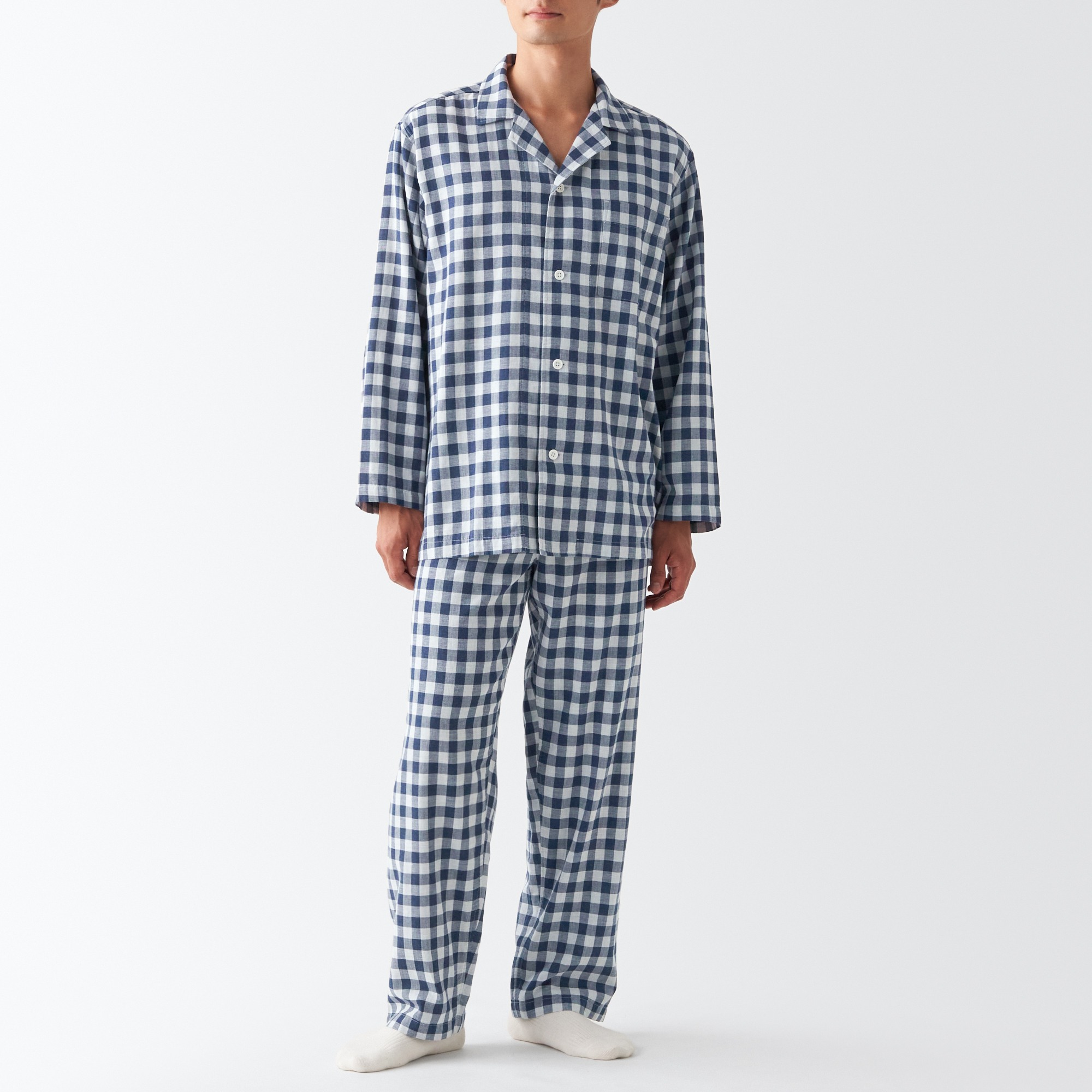 Side Seamless double gauze Pajamas