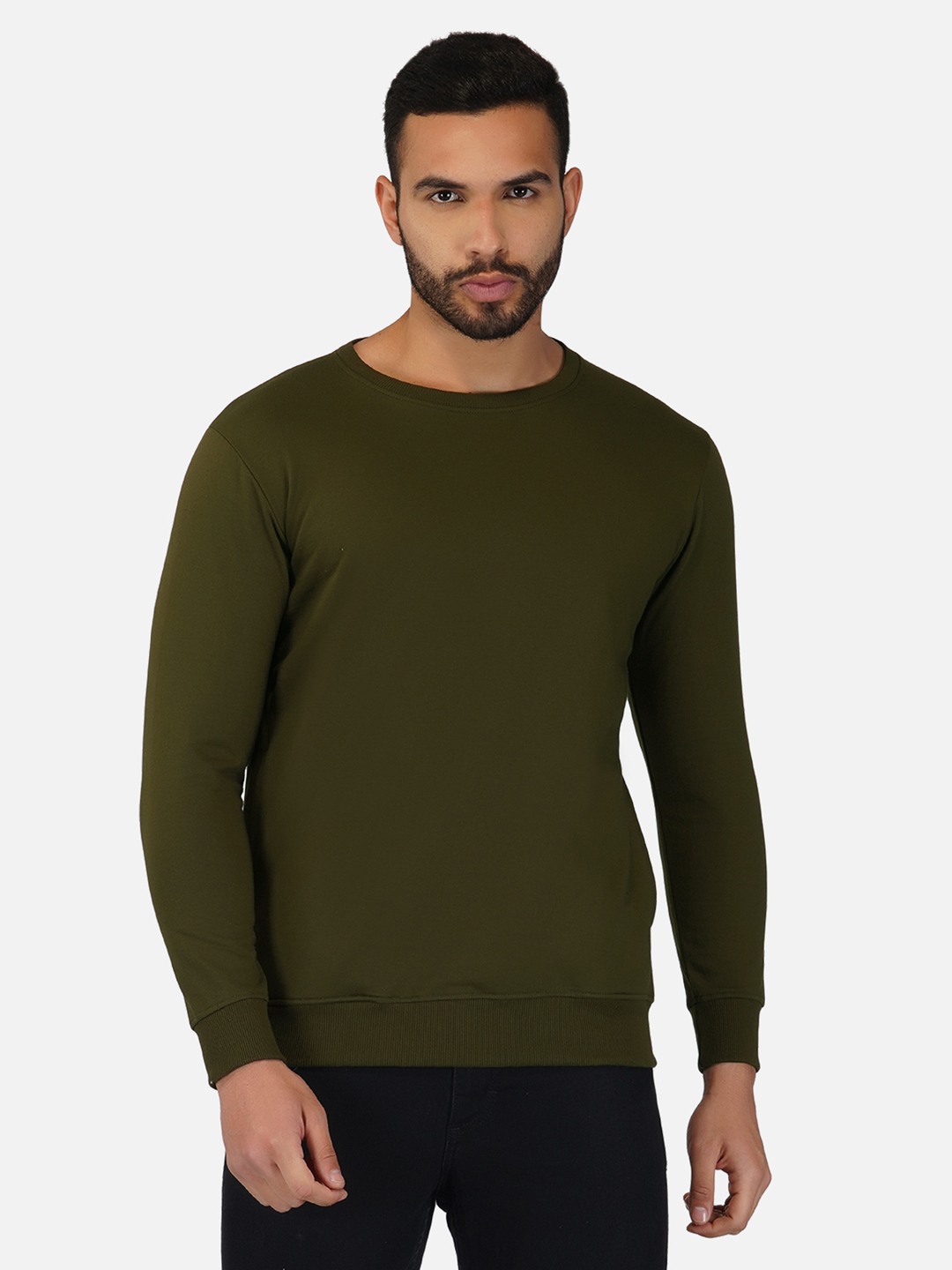 Full sleeve best sale solid men sweatshirt