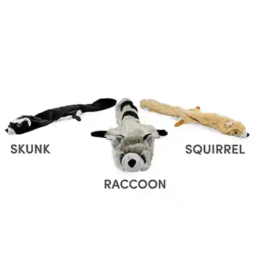 Barkbutler Fofos Skinneez Raccoon Toy for Dogs
