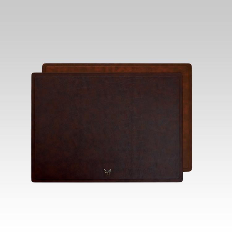 22x16 Inches Rigid Desk Blotter | Classic | Brown