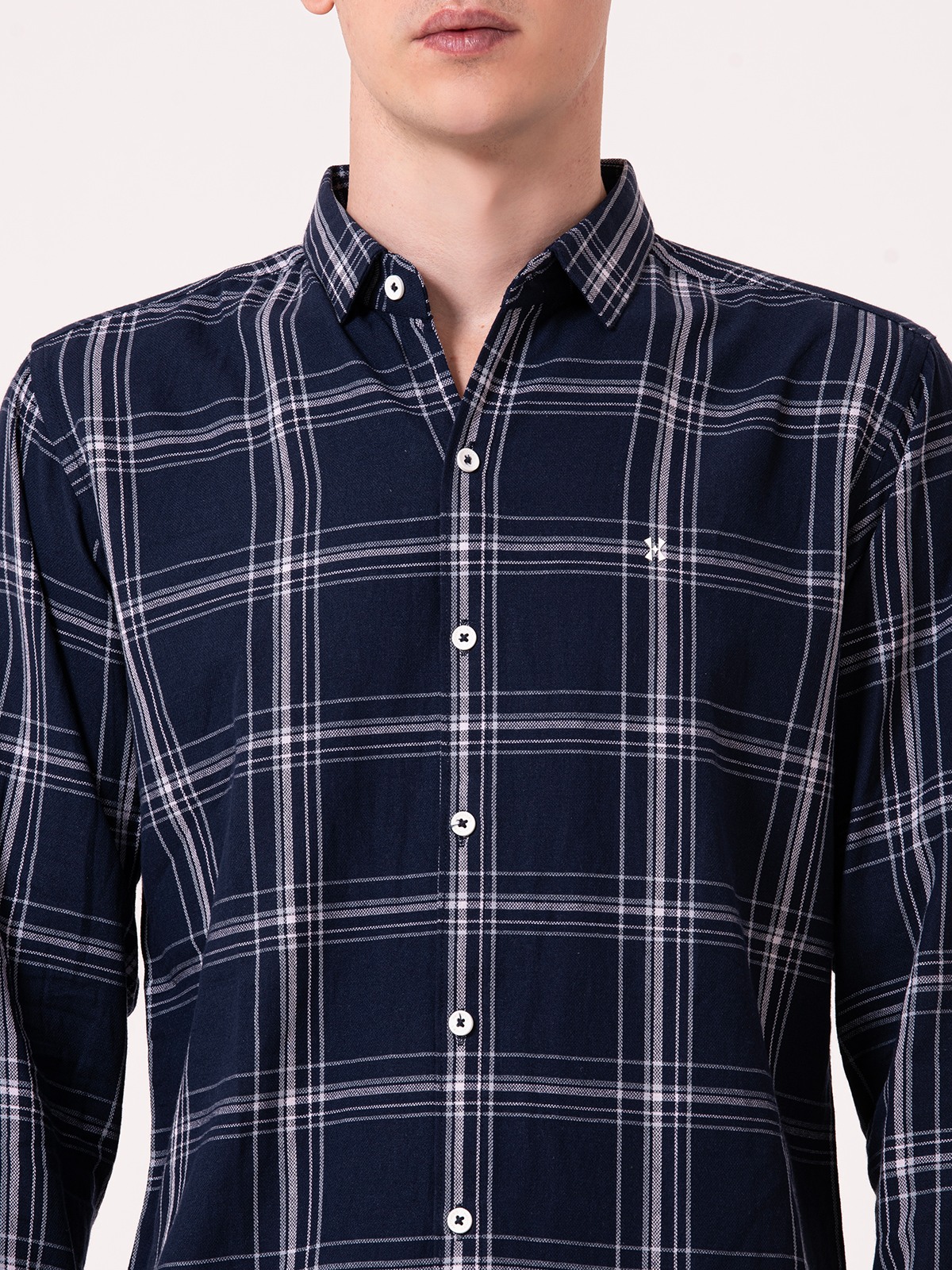Albion Mens Blue Casual Shirt