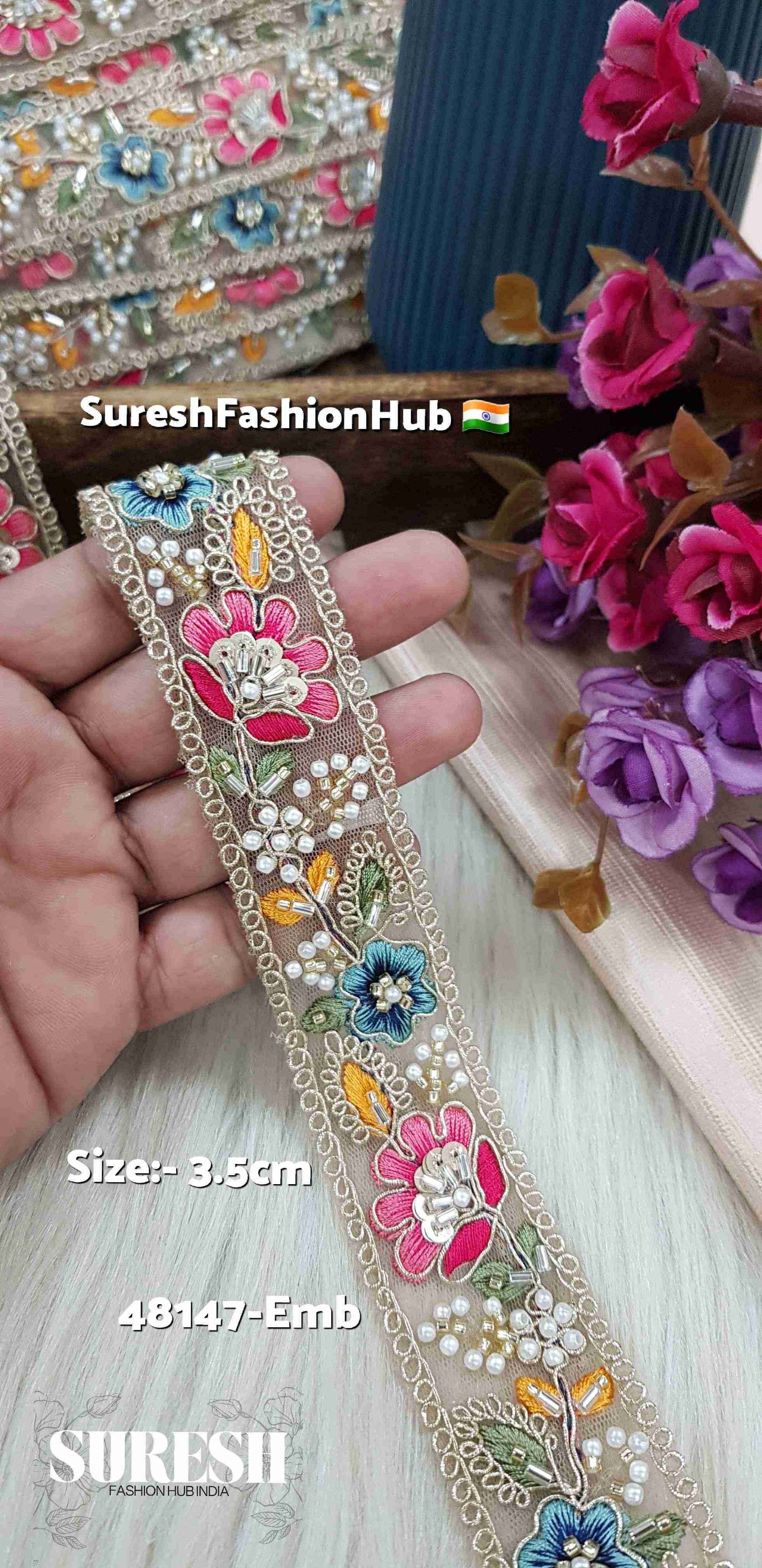 Sabyasachi-Inspired Blossom Lace