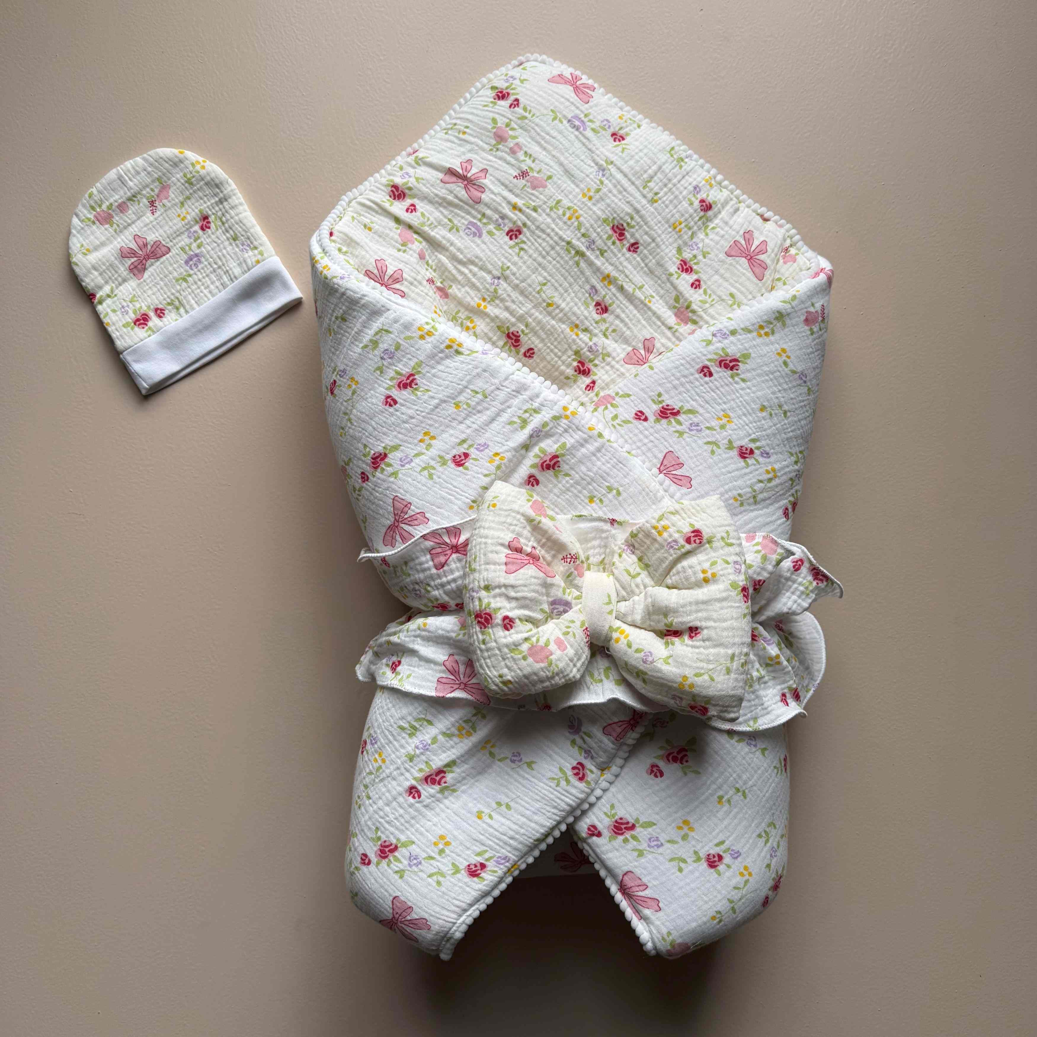 Blush Meadow Muslin Drape Set