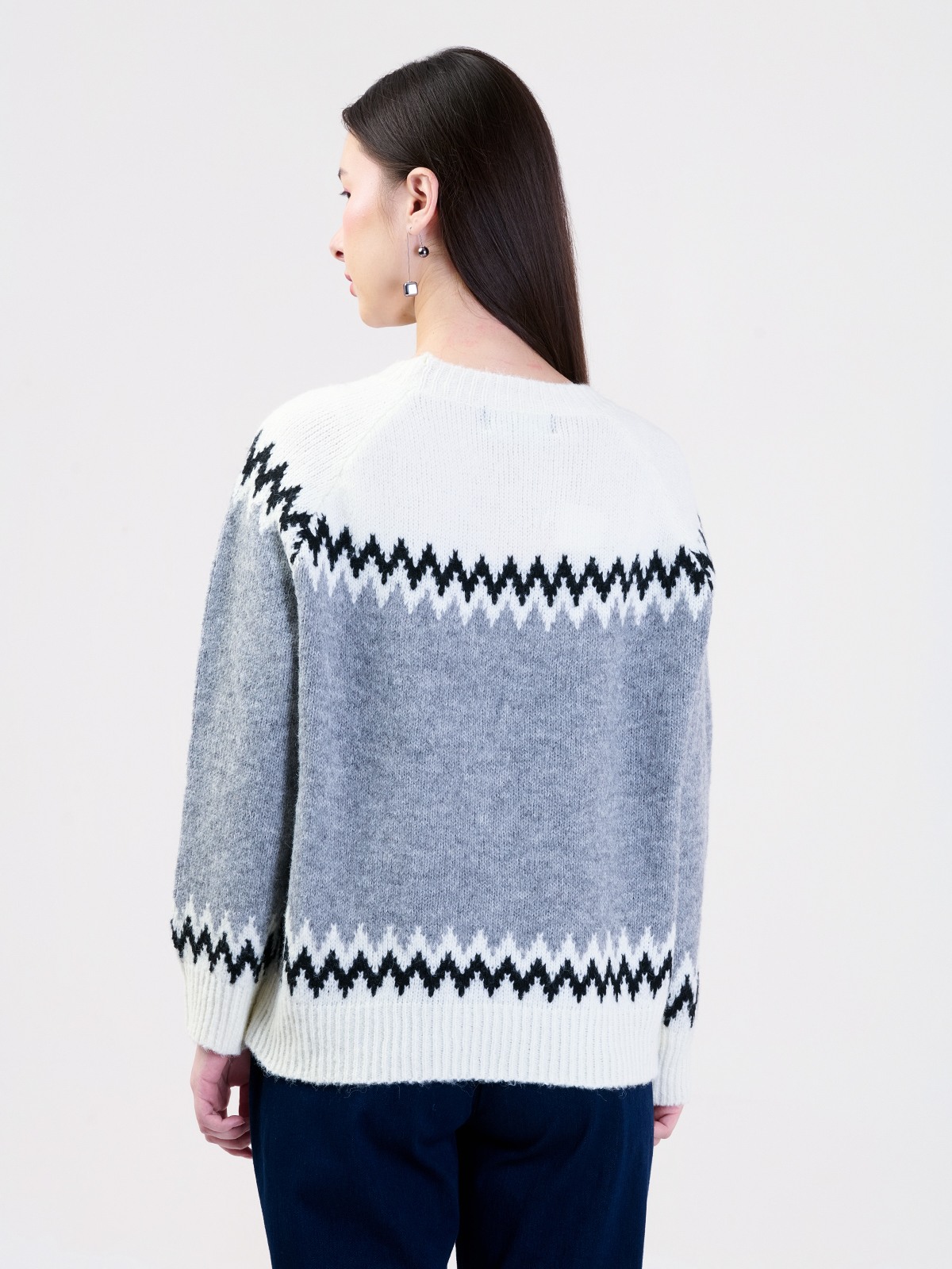ALBION LADIES GREY TOP (WOOLEN)